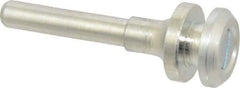 Value Collection - 3/8" Hole, Wheel Mandrel - 2-1/8" OAL, 3/8" Max Wheel Width, 1/4" Shank Diam - Exact Industrial Supply