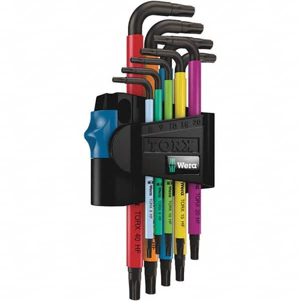 Wera - Torx Key Sets End Type: Torx Torx Size Range: T8 - T40 - Exact Industrial Supply