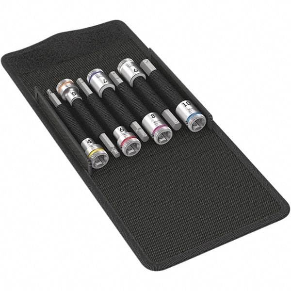 Wera - Hex & Torx Bit Socket Sets Type: Hex Bit Socket Set Drive Size: 3/8 - Exact Industrial Supply