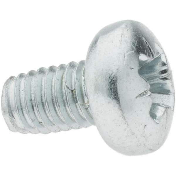 Value Collection - M6x1.0 Coarse 30mm Long Pozi Thread Cutting Screw - Exact Industrial Supply