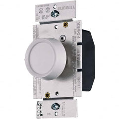 Hubbell Wiring Device-Kellems - 1 Pole, 120 VAC, 5 Amp, Residential Grade Rotary Dimmer Switch - Exact Industrial Supply