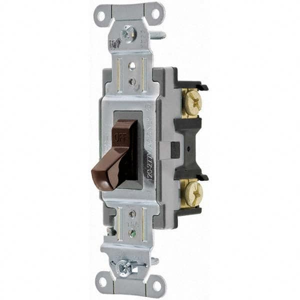 Hubbell Wiring Device-Kellems - Toggle Switches Switch Type: Medium Duty Switch Sequence: Off-On - Exact Industrial Supply