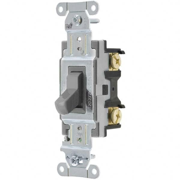 Hubbell Wiring Device-Kellems - Toggle Switches Switch Type: Medium Duty Switch Sequence: Off-On - Exact Industrial Supply