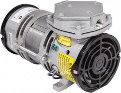Gast - Diaphragm-Type Vacuum Pumps Horsepower: 1/8 Cubic Feet per Minute: 0.70 - Exact Industrial Supply