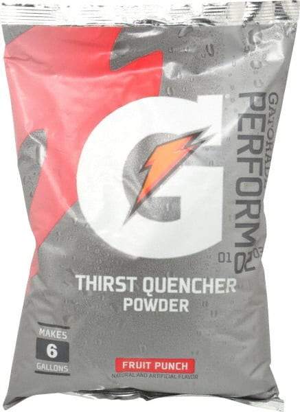 Gatorade - 51 oz Pack Fruit Punch Activity Drink - Powdered, Yields 6 Gal - Exact Industrial Supply