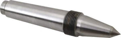 Riten - 5/8" Head Diam, Carbide-Tipped Steel Long Point Solid Dead Center - 4MT Morse Taper, 5/8" Point Diam, 2-9/32" Point Length, 3-3/32" OAL - Exact Industrial Supply