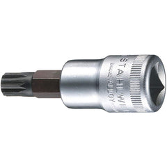 Screwdriver & Drag Link Sockets; Type: XZN Screwdriver Socket; Drive Size (Inch): 0.5 in; Blade Width (mm): 22.7 mm; Blade Thickness (Decimal Inch): 1 mm; Point Size: M8; Finish: Chrome-Plated; Insulated: No; Non-sparking: No; Tether Style: Not Tether Cap