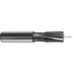 Guhring - 5/8-24 UNC/UNF , 11.95mm Cut Diam, 4 Flute Solid Carbide Helical Flute Thread Mill - Internal Thread, 20mm LOC, 80mm OAL, 12mm Shank Diam - Exact Industrial Supply