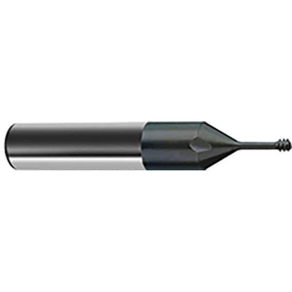 Guhring - 7/16-20 UNF , 8mm Cut Diam, 4 Flute Solid Carbide Helical Flute Thread Mill - Internal Thread, 3.8mm LOC, 64mm OAL, 8mm Shank Diam - Exact Industrial Supply