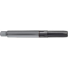 Guhring - M12x1.50 Metric 5 Flute 6HX Plug Spiral Flute Tap - Solid Carbide, TiCN Finish, 100mm OAL, Right Hand Flute, Right Hand Thread, D4/D5, Series 1161 - Exact Industrial Supply