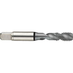Guhring - 5-44 UNF 2 Flute 2B Modified Bottoming Spiral Flute Tap - High Speed Steel, MolyGlide Finish, 2.205" OAL, Right Hand Flute, Right Hand Thread, H2/H3, Series 3971 - Exact Industrial Supply