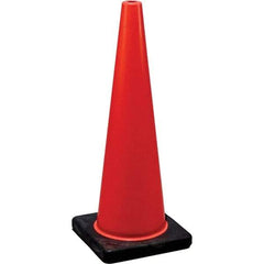 NMC - 36" High, Orange Traffic Cone - 17" Base Width, Rubber - Exact Industrial Supply