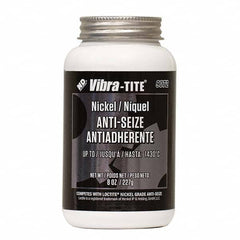 Vibra-Tite - 8 oz Jar, Nickel Anti-Seize Lubricant, with Brush Cap - Exact Industrial Supply