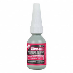 Vibra-Tite - 10 mL Bottle, Red, High Temp/High Strength Threadlocker - Exact Industrial Supply