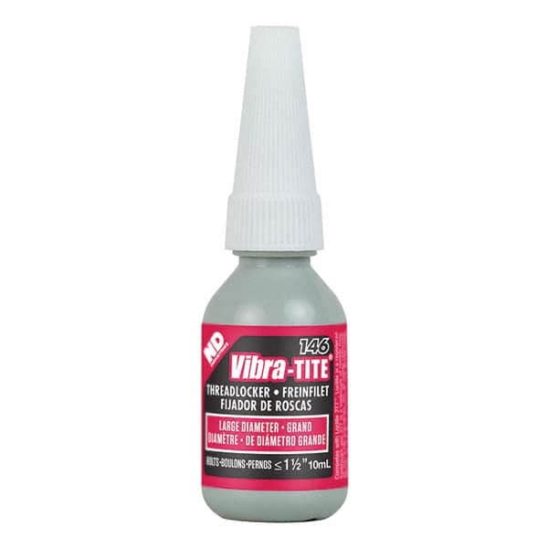 Vibra-Tite - 10 mL Bottle, Red, Large Diameter/High Strength Threadlocker - Exact Industrial Supply