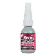 Vibra-Tite - 10 mL Bottle, Red, Large Diameter/High Strength Threadlocker - Exact Industrial Supply