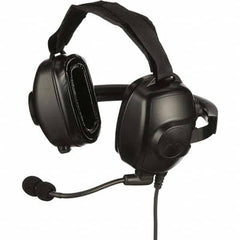 Motorola Solutions - Two-Way Radio Headsets & Earpieces Type: Headset w/Microphone Microphone Type: Boom Microphone - Exact Industrial Supply