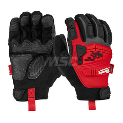 General Purpose Gloves: Size XL, Polyester-Lined Black, Smooth Grip