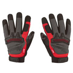General Purpose Gloves: Size L, Polyester-Lined Black, Smooth Grip