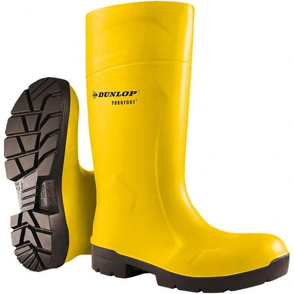 Dunlop Protective Footwear - Unisex 12, (Women's Size 10) Steel Toe Purofort Knee Boot - Exact Industrial Supply