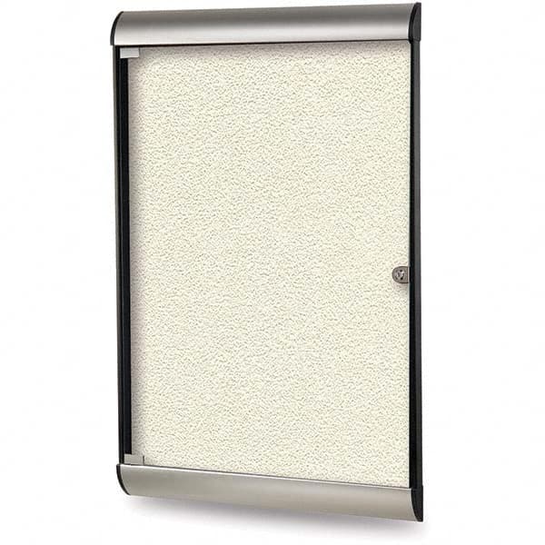 Ghent - Cork Bulletin Boards Style: Enclosed Bulletin Board Color: Ivory - Exact Industrial Supply