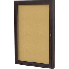 Ghent - Cork Bulletin Boards Style: Enclosed Cork Bulletin Boards Color: Natural Cork - Exact Industrial Supply
