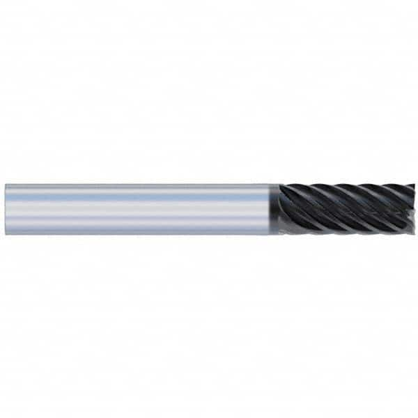 Accupro - 5/8" Diam 8 Flute Solid Carbide 0.09" Corner Radius End Mill - Exact Industrial Supply