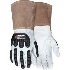 MCR Safety - Size M Goatskin Welding Glove - Exact Industrial Supply