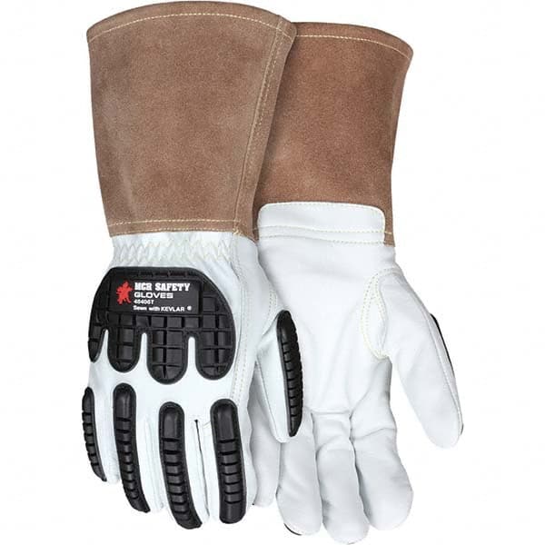 MCR Safety - Size L Thinsulate Lined Goatskin Welding Glove - Exact Industrial Supply