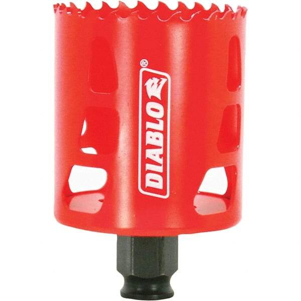 Freud - 2-3/8" Diam, 2-3/8" Cutting Depth, Hole Saw - Bi-Metal Saw, Toothed Edge - Exact Industrial Supply