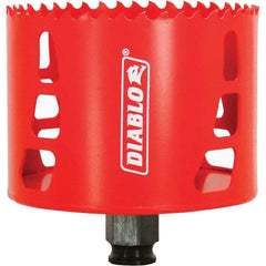 Freud - 3-1/2" Diam, 2-3/8" Cutting Depth, Hole Saw - Bi-Metal Saw, Toothed Edge - Exact Industrial Supply