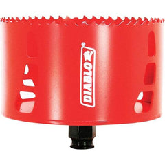 Freud - 4-1/2" Diam, 2-3/8" Cutting Depth, Hole Saw - Bi-Metal Saw, Toothed Edge - Exact Industrial Supply