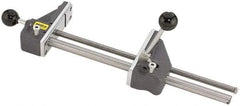 Heinrich - 12-3/4" Jaw Opening Capacity x 3" Throat Depth, Horizontal Drill Press Vise - 5-21/32" Wide x 1-3/4" High Jaw, Stationary Base, Standard Speed, 20-1/2" OAL x 1-3/4" Overall Height - Exact Industrial Supply
