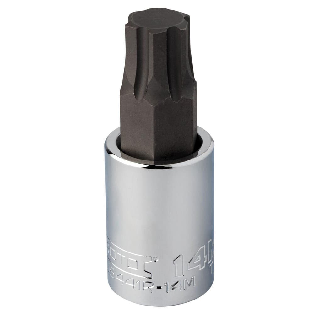 Hand Hex & Torx Bit Sockets; Socket Type: Hex Bit Socket; Tool Type: Hex Bit Socket; Hex Size (mm): 14.000; Bit Length (Inch): 2-3/4; Bit Length: 2.75 in; Insulated: No; Material: Steel; Finish: Chrome-Plated; Overall Length (Inch): 2-3/4 in; Non-sparking