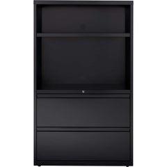 File Cabinets & Accessories; File Cabinet Type: Horizontal; Color: Black; Material: Steel; Number Of Drawers: 2.000