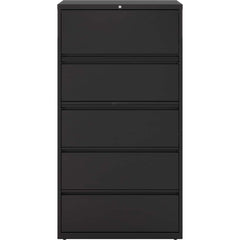 File Cabinets & Accessories; File Cabinet Type: Horizontal; Color: Black; Material: Steel; Number Of Drawers: 5.000