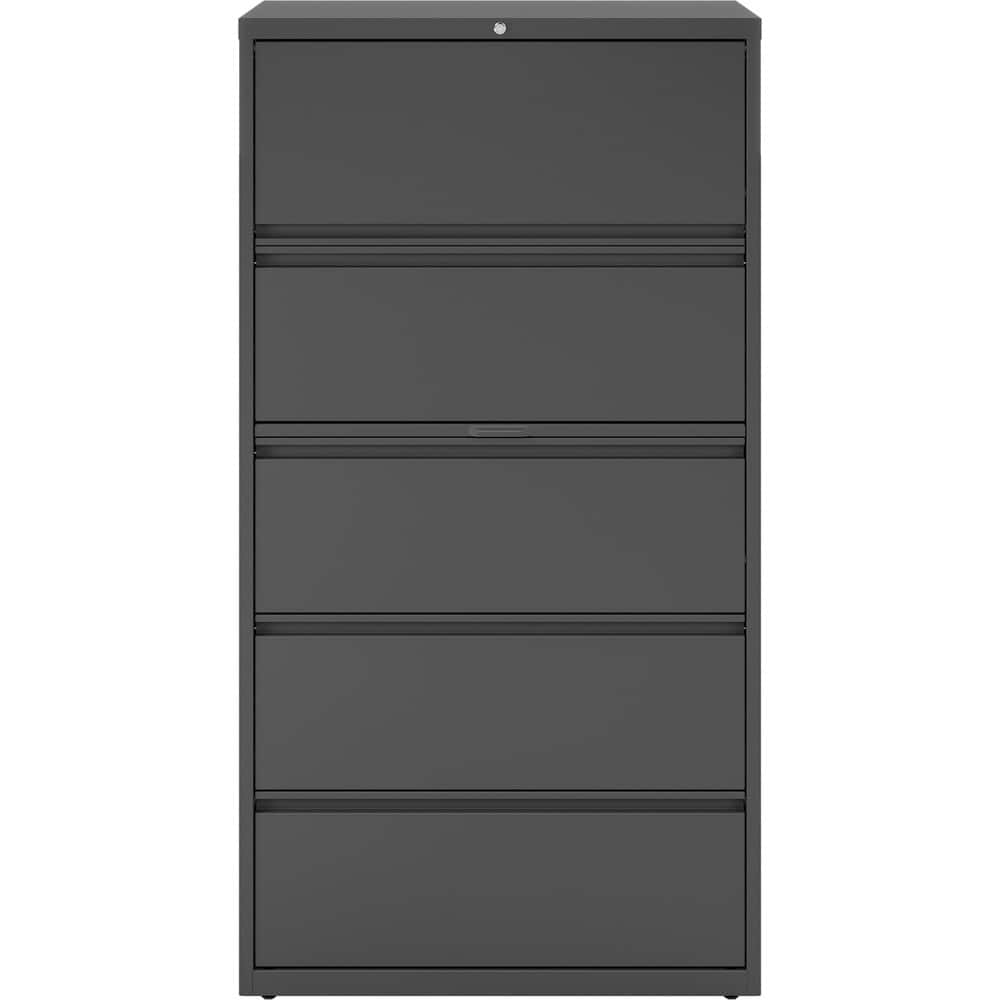 File Cabinets & Accessories; File Cabinet Type: Horizontal; Color: Charcoal; Material: Steel; Number Of Drawers: 5.000