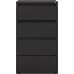 File Cabinets & Accessories; File Cabinet Type: Horizontal; Color: Black; Material: Steel; Number Of Drawers: 4.000