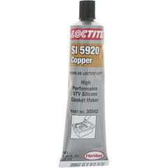 Loctite - 70 oz Tube Copper (Color) RTV Silicone Gasket Sealant - 24 hr Full Cure Time - Exact Industrial Supply