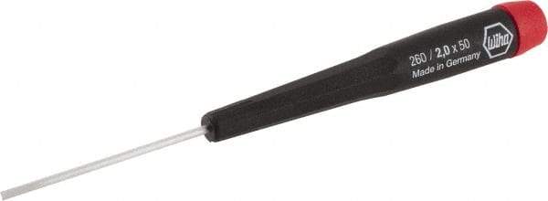 Wiha - Precision Slotted Screwdriver - Ergonomic Handle - Exact Industrial Supply