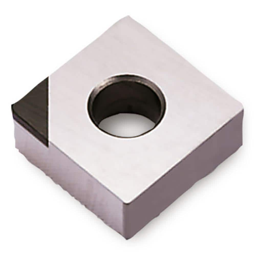 Turning Insert:  CNGA431LS4 TB670,  Cubic Boron Nitride Uncoated Finish,  Neutral,  0.5080″ Long,  1/2″ Inscribed Circle,  0.0160″ Corner Radius,  80.0 &deg N/A Diamond,  Series  CNGA