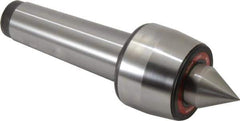 Rohm - MT6 Taper Shank, 4.134" Head Diam 2,500 Lb Capacity Live Center - 2,600 Max RPM, 3.217" Head Length, 1.9685" Point Diam, 2.264" Point Len, 7,700 Lb Max Workpc, 13.15" OAL, Standard Point - Exact Industrial Supply