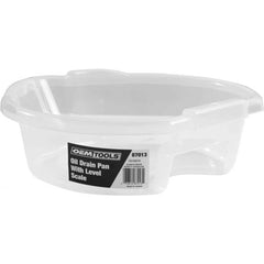Oil Drain Containers; Container Size: 4.5 L; Overall Height: 13.8 in; Overall Length: 4.30; Overall Width: 13; Features: Built-in Level Scale Lets You Measure Volume; Transparent Design Lets You See the Volume Level; Built-in Shelf For Draining Filters; C