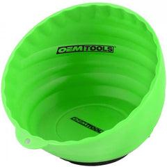 Pots, Pans & Trays; Product Type: Magnetic; Tray Type: Magnetic; Material: Plastic; Load Capacity: 5; Maximum Temperature: 176; Shape: Round; Overall Length: 4.50; Space Saving Features: Stackable; Overall Width: 6; Color: Green; Length (Inch): 4.50; Mate
