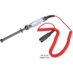 Electrical Automotive Diagnostic Tools; Tool Type: One-Handed Wire Piercing Circuit Tester; Voltage: 12; 24; 6; Number Of Pieces: 1; Material: Stainless Steel; Features: Long Nose Reaches Under Dash; Bright Hi-Vis 12 ft Heat & Oil-Resistant Coiled Cord; M