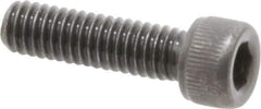 Value Collection - #3-56 UNF Hex Socket Drive, Socket Cap Screw - Alloy Steel, Black Oxide Finish, Fully Threaded, 3/8" Length Under Head - Exact Industrial Supply