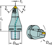 C6-DCMNN-00090-12 Capto® and SL Turning Holder - Exact Industrial Supply