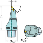 C6-SVMBL-00130-16 Capto® and SL Turning Holder - Exact Industrial Supply