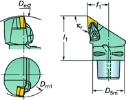 C5-CDJNL-35060-15-4 Capto® and SL Turning Holder - Exact Industrial Supply