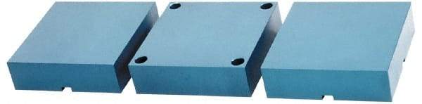 Kurt - 6" Jaw Width, 1.728" Jaw Height, Standard, Vise Jaw Set - Aluminum, 3 Jaws, Soft Jaws, 6 HD & HDL Vise Compatibility - Exact Industrial Supply